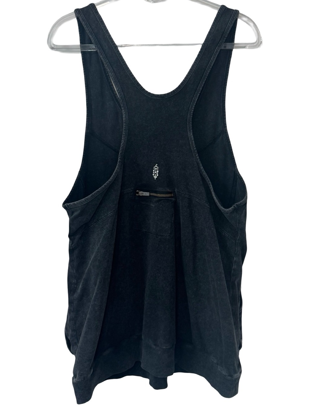 π Free People Washed Black Charcoal Racerback Tank Top with pockets π - Picture 8 of 15